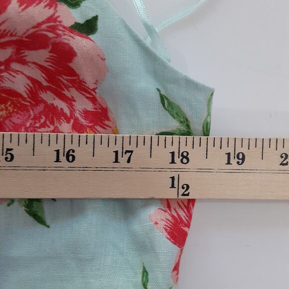 Cynthia Rowley 100% Linen Floral Sun Dress V Neck Mini Dress Womens 6 Resort - Picture 9 of 12